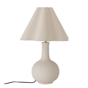 Bloomingville - Heide Bordlampe, Hvid, Stentøj - Ø42 Ã H60 cm